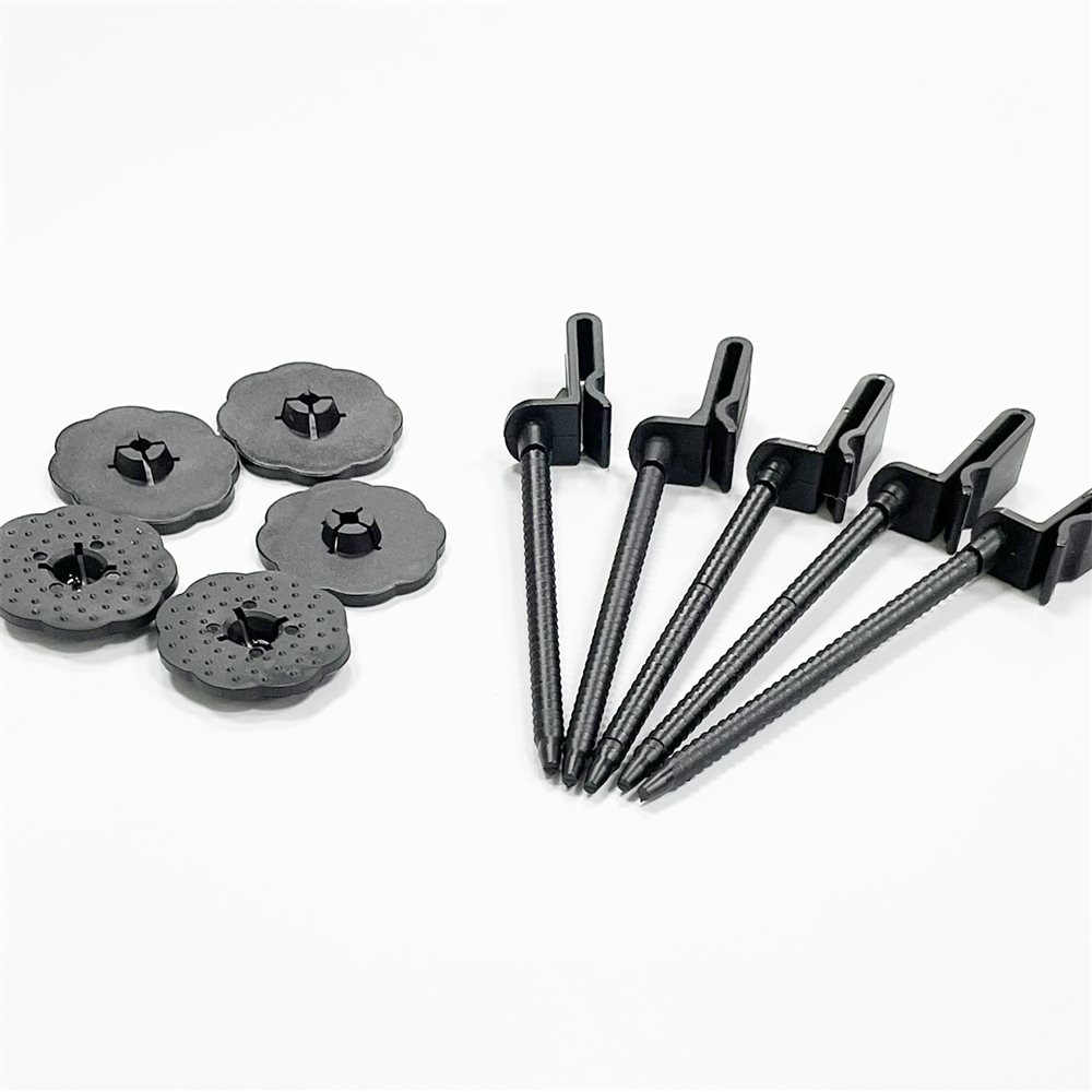 Solar Panel J-Hook Fastener Set with Mid Clamp Bracket
