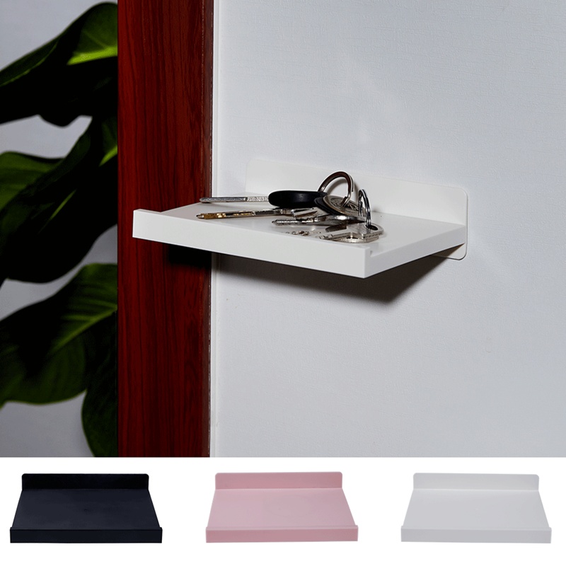 No-Drill Wall Mount Floating Shelf (Bathroom Storage)