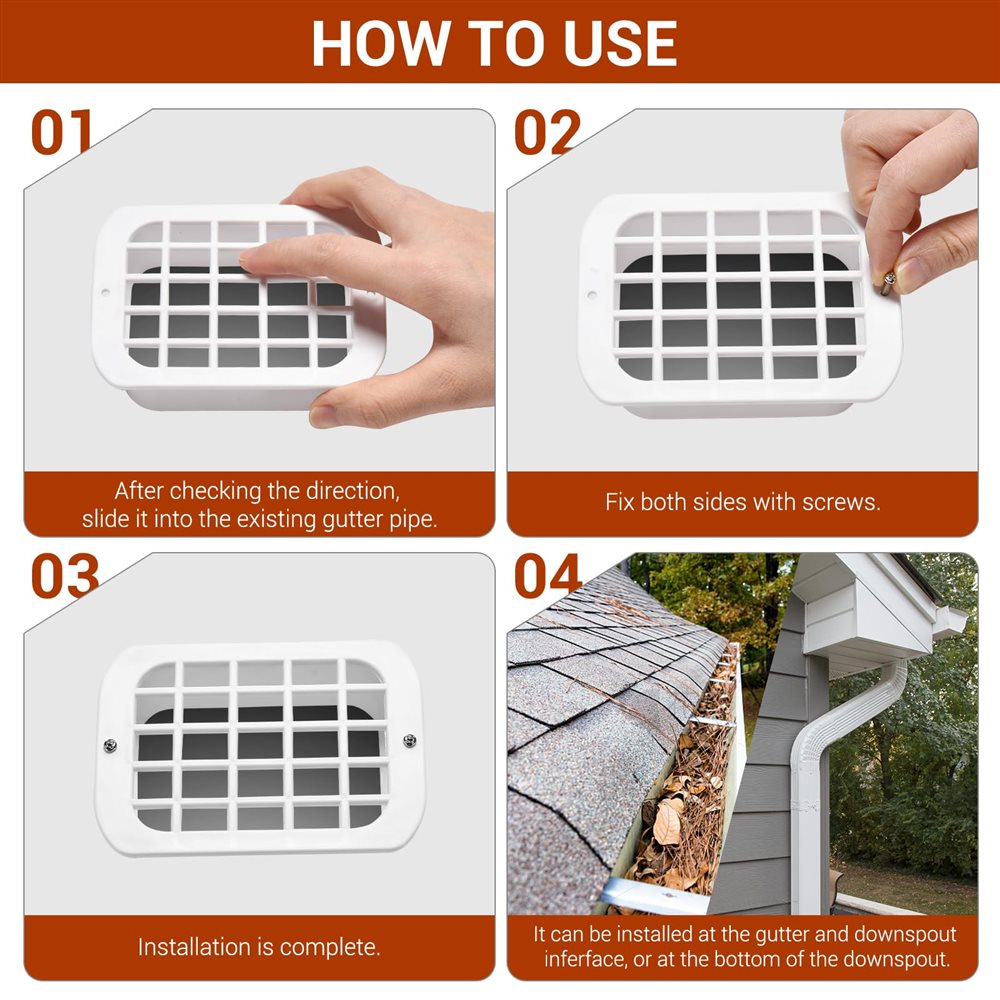 Rain Gutter Downspout Drop Outlet (3x4 Inch)